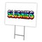 Signmission Slushies Yard Sign & Stake outdoor plastic coroplast window, C-1216-DS-Slushies C-1216-DS-Slushies - alternate 1